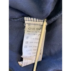 Brandy Melville Faux Wrap Blouse Navy Blue Tie Back Concert Festival Cute Top‎ thumbnail 5
