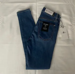 7 For All Mankind Silm illusion Luxe High Waist Ankle Skinny Jeans Sz 25 thumbnail 2