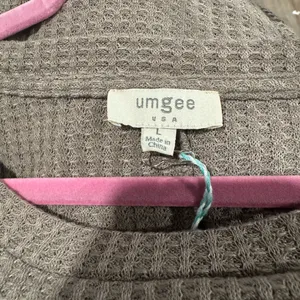 Umgee Taupe Embroidered Tunic Dress thumbnail 3