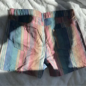 Crazy Train Pastel Serape Denim Shorts XL NWOT Boutique Western thumbnail 5