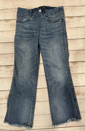 Liverpool Los Angles Women’s Gia Glider Crop Blue Denim Pull On Jeans Size 2/26 thumbnail 1