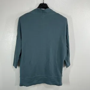 Pact Organic‎ Cotton Airplane Cardigan Sweater Slate Blue Women's Size M / L thumbnail 3