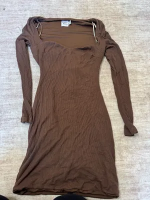 Princess polly nolan brown mini dress size 0 thumbnail 2