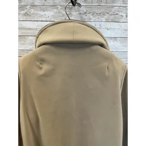 Vintage 60s-70s Womens 18 Coat Mod Tan Faux Suede‎ Peter Pan Collar A-Line USA thumbnail 14