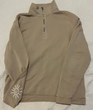 Quarter Zip Beige thumbnail 1