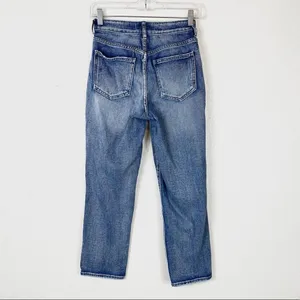 Pacsun Medium Wash High Rise Ripped Distressed Mom Jeans thumbnail 4