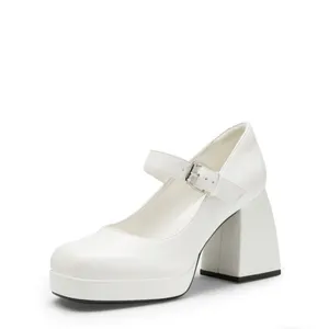 Dream Pairs White Heels Elegant Design thumbnail 8