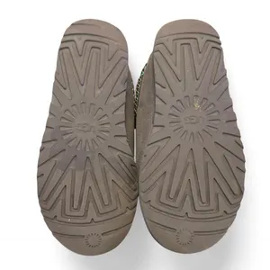UGG Tasman Slippers Women’s Size 7 Gray Suede Shearling Lined Slip On Casual thumbnail 4