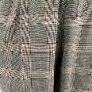 NEW Old Navy Billie Women's Gray Plaid Check Straight Trousers Pants Size XL thumbnail 2
