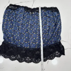 Intimately Free People Tube Top Womens Size Large Black Blue Lace Strapless Goth thumbnail 6