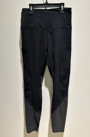 Nwot Black Zyia leggings with Silver sparkles on bottom size 2 thumbnail 2