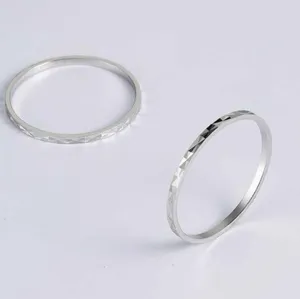 NEW 18k/.925‎ Rose Gold Dainty Stacking Midi Pinky Knuckle Ring thumbnail 7