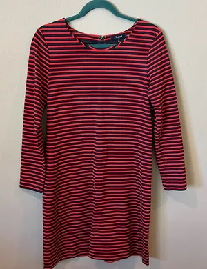 Madewell striped dress medium‎ red and blue dress thumbnail 1