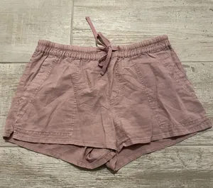 Cosmic Blue Love Purple Linen Drawstring Shorts thumbnail 1