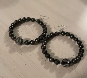 Western Navajo Pearl Earrings thumbnail 1