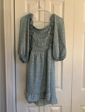 Sienna Sky Blue Floral Sundress thumbnail 4