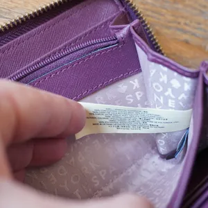 Kate Spade New York Plum Purple Saffiano Leather Zip Around Continental Wallet thumbnail 7