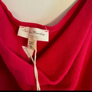 NWT See You Monday Hot Pink Cowl Neck Spaghetti Strap Dress Size XL thumbnail 4