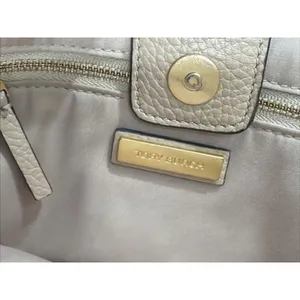 Tory Burch Devon Sand Nude McGraw Triple Compartment Leather Satchel Handbag thumbnail 7