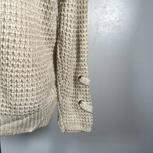 🎈🎈🎈3 for 12$🎈🎈🎈It's Our Time Lace Tie Waffle Knit Long Sleeve Pullover Sweater thumbnail 11