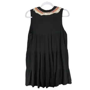 Current +‎ Project Sleeveless Tassel Dress Black thumbnail 2