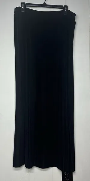 Kathy Ireland Essentials Women’s XL Black Pull On Skirt Stretch Casual Classic thumbnail 1