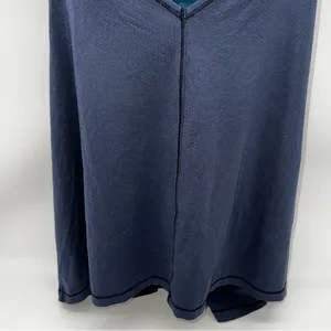 Lululemon Athletica Women’s Deep Blue Tank Top w/Teal Built in Bra-Size 8 thumbnail 3