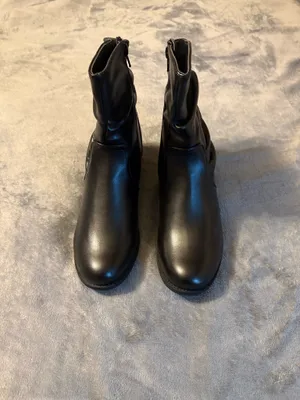 Easy Street Classic Women's Black Mid-Calf Zip Block Heel Boots Size 10 thumbnail 4