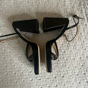 Princess Polly Cammie Strappy Heel in Black Women's Shoe Size 8 thumbnail 7