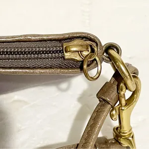 Coach G0871-42032 Gray Satin Wristlet Small‎ Bag Wallet Card Holder thumbnail 3