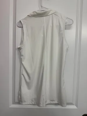 Nike Golf Dri-FIT White Sleeveless Performance Polo Women’s M thumbnail 6