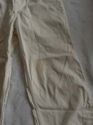 Uniqlo Cream Wide-Leg Pants High Waisted thumbnail 2