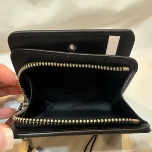 Marc Jacobs Mini Black Compact Coin Pouch Card Wallet thumbnail 5
