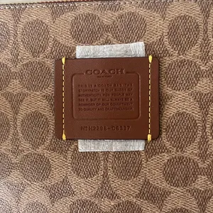 Coach Polished Pebble Leather Restored Day Tote in Brass/Brick Red, New +DustBag thumbnail 8