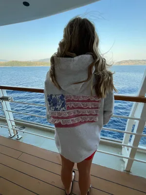 Hanes American Flag Patchwork Hoodie thumbnail 6