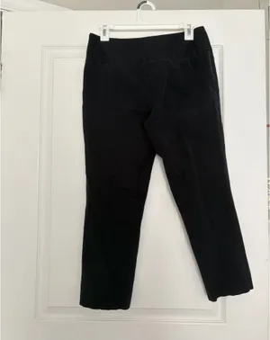INC International Black Cropped Work Pants thumbnail 2