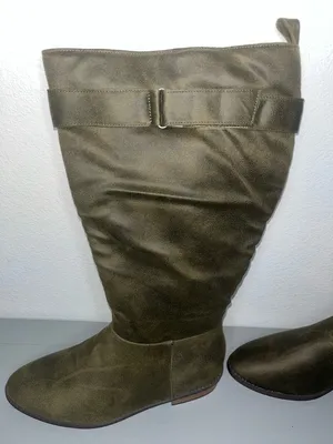 Journee Collection Lelanni Wide Calf Stack Heel Knee High Boot Hook and Loop 8.5 thumbnail 11