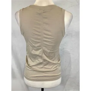 Yogalicious seamless Bridgette active tank in beige size small thumbnail 5