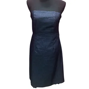 Carefully Chosen ❤️ Navy Textured Strapless Occasion See Measurements for size thumbnail 6