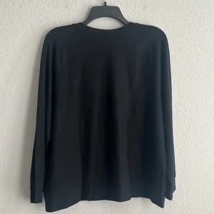 Beyond Yoga Plus Raglan Sleeve Bopo Pullover in Black, NWT, Size 1X thumbnail 7