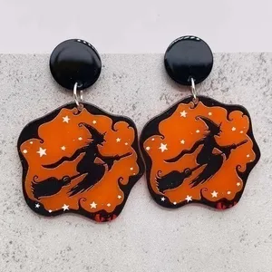 Halloween Earrings Black thumbnail 3