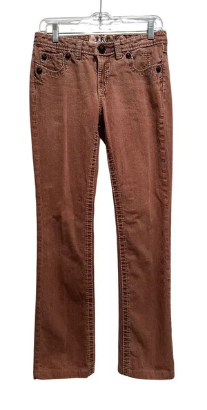 JRC Indian Rock Culture Brown Denim Jeans‎ Size 30 Y2K Western Low Rise Grunge thumbnail 1