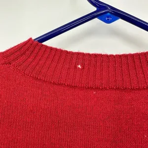 Free People size XS Hot Cocoa Sweater‎ Dress Red White Gray fair isle thumbnail 4