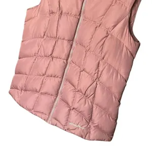 Eddie Bauer Down Filled Dusty Rose Quilted Puffer Vest Size M Hiking #762 thumbnail 6