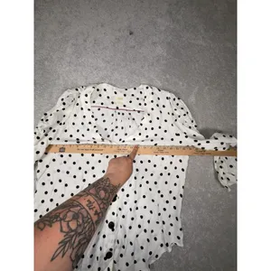 MAEVE‎ Anthro Jourdain Polka Dot Long Sleeve V-Neck Large thumbnail 6
