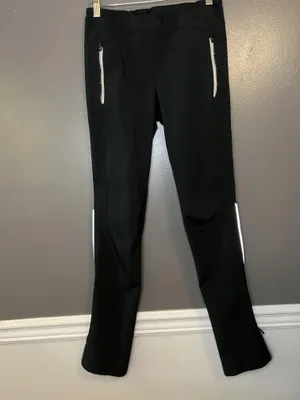 Lole Pants Womens Small Black Softshell Ski Snow Zip Leg Athletic Outdoor thumbnail 2
