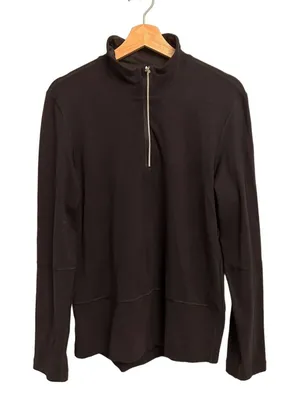 Lululemon Classic Activewear 1/4 Zip Pullover Black Medium thumbnail 1