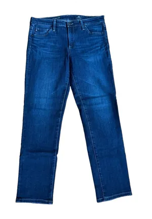 AG Adriano Goldschmied The Prima Mid Rise Cigarette Jeans Women’s 28R Dark Wash thumbnail 1