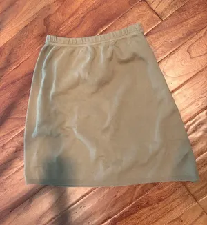 525 America 100% Cotton Tan Midi Skirt Size Small thumbnail 1