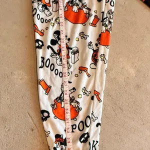 Disney Halloween Mickey Pajama Pants - Black, White, Orange thumbnail 5